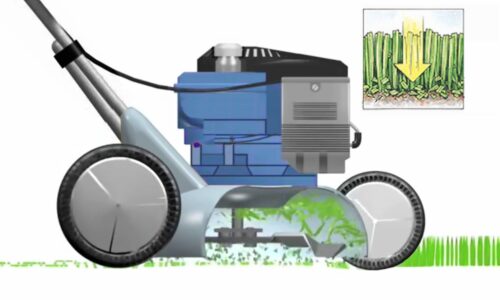 grasmaaier met mulchfunctie