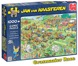 Van Haasteren Puzzel grasmaaier race