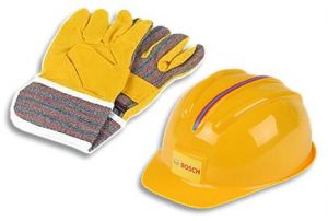 speelgoed helm werk handschoenen