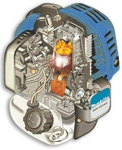 Makita benzine grasmaaier