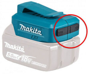 Makita accu adapter usb